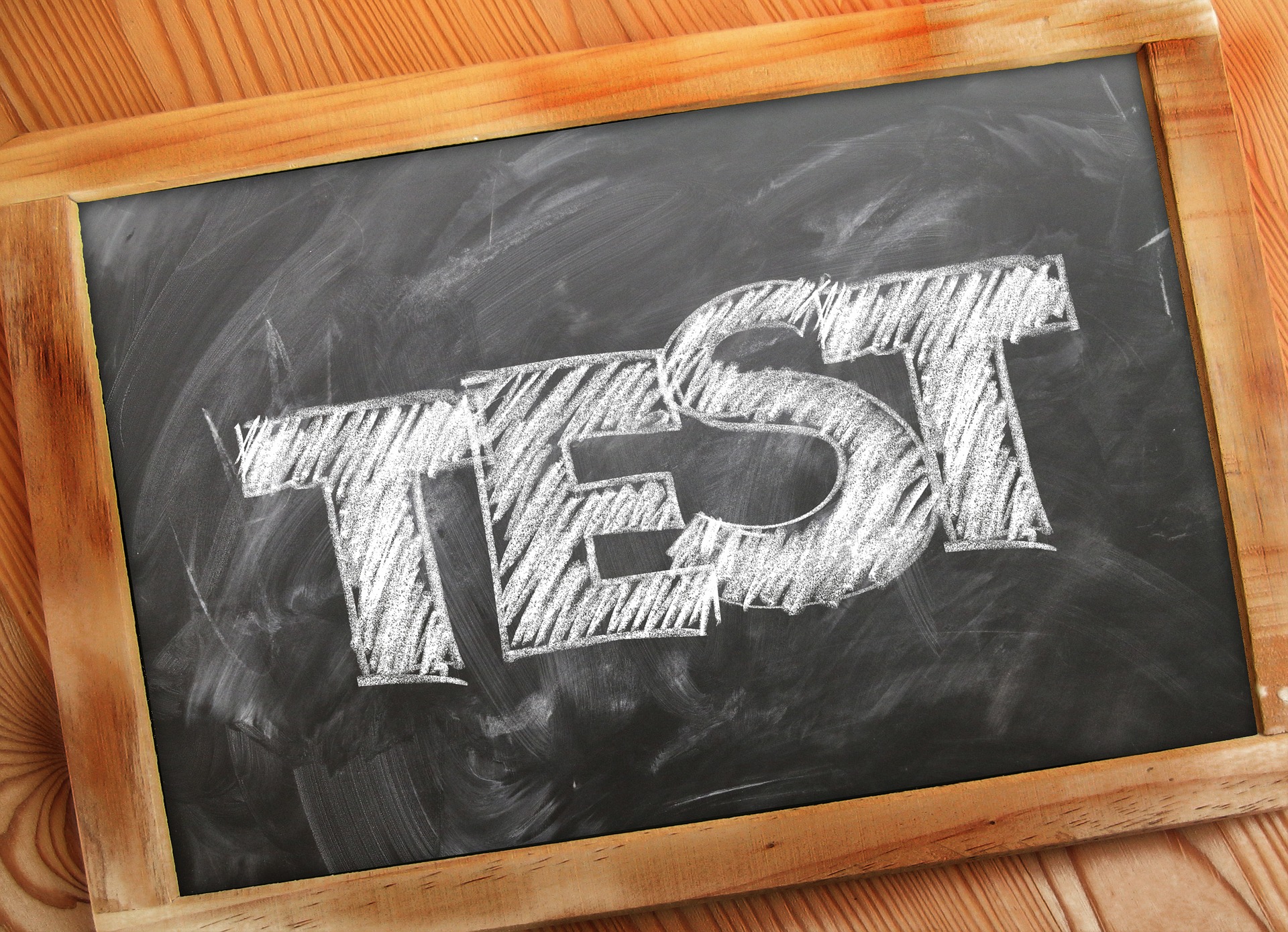 Tabliczka z napisem: "test". Fot.: Pixabay